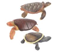 ibasenice 3 pezzi Modelli di Rettili in Durevole Mini Sculture Animali Marini da Collezione e Decorazione da Scrivania Regalo Educativo per Amanti della Natura