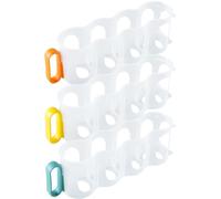 ibasenice 3 Pezzi Porta Lattine da Frigorifero in Plastico Design a Scomparti e Multi Foro per Organizzare e Risparmiare Spazio in Cucina come Regalo Housewarming