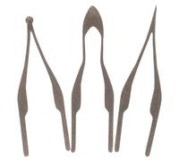 ibasenice 3 Pezzi Punte per Pirografo in Lega Nichel-Cromo Marrone 3 Diverse Forme per Disegnare Linee e Applicazioni Tecniche di Lavorazione del Legno