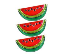 ibasenice 3 pezzi Spilla Anguria Mini in Lega Fermasciarpa Carino per Donna Clip per Sciarpe e Abiti Accessorio Moda Cartoon