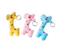 ibasenice 3 Pz Ciondolo Giraffa Peluche Portachiavi Giraffa Pendente Per Borse Portachiavi in peluche Da Appendere Cervo