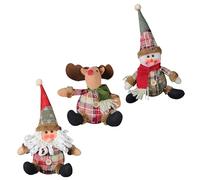 ibasenice 3 Pz gnomi delle feste nevicare fiocco di neve peluche neve finta casette natalizie case natalizie the snowie liquidazione decorazioni natalizie decorazioni di Babbo Natale stoffa