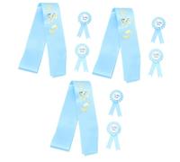 ibasenice 3 Set Di Fasce Per E Papà in Arrivo Spille Per Rivelare Il Del Bambino Decorazioni Per Baby Shower Accessori Personalizzati Unico