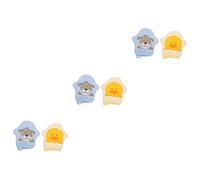 ibasenice 3 Set di Guanti da per Neonati Set di Asciugamani da Bagno per Neonati Creatore di Bolle Morbidi Guanti da Bagno in Cotone per Bambini Ragazzi E Ragazze 2 Pezzi*3