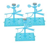 ibasenice 3 Set Di Indicatori Del Vento In Plastica Indicatori Di Velocità Del Vento Fai Da Te Kit Anemometro Fai Da Te Kit Per Esperimenti In Classe Giocattolo
