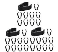 ibasenice 3 Set Di Morsetti Universali Per Cavi Del Microfono Clip in Plastica Per Supporto Cavi Per Microfono Organizzatore Cavi Per Accessori Per Microfono 10 Pezzi*3