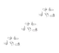 ibasenice 3 Set Di Parti Di Riparazione Per Tromba Argento Gb11a Waterkey Value Spring Per Strumenti in Ottone 5 Pezzi * 3