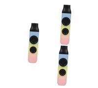 ibasenice 3 Set Doppio Dimo kazoo Sax Un Boom Per Principianti Strumenti Kazoo Mini Kazoo Per Bambini Di Metallo Strumento Gitarre Maggiore Bambino Addominali Piccolo Strumento
