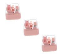 ibasenice 3 Set Forbicine Per Set Tagliatore Di Del Kit Manicure Grooming Kit Per Il Infantile Tagliatore Di Nail Grooming Kit Forbice