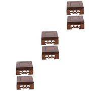 ibasenice 3 Set Legno per Teiere E Bonsai Set Piedistalli per Esposizione Base Decorativa per Piante E Statue Design E Ufficio 2 Pezzi * 3