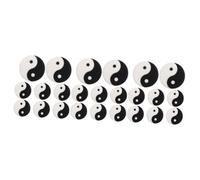 ibasenice 3 Set Smorzatori per Racchette Tennis Silicone Design Tai Chi per Comfort E Controllo Riduzione E Tennis Elbow 8 * 3