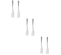 ibasenice 3 Set Spatola Per Friggere in Acciaio Inossidabile Cuoco Mescolata Piccolo Frittura Girando Pale Per Pizza Spatola Per Pizza Pala Per Friggere Bistecca Gadget Da Cucina 2 Pezzi*3