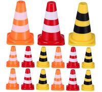ibasenice 30 Mini Coni Stradali Giocattoli Educativi per Colorata per Apprendimento Strumenti Didattici Versatili per Sicurezza