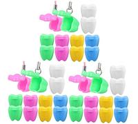 ibasenice 36pezzi Scatola Per Conservazione Denti Da Latte Colorati Contenitore Per Perfetta Per Compleanni e Occasioni Speciali Salva Ricordi Infanzia