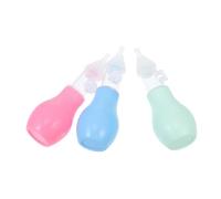 ibasenice 3pezzi Aspiratore Nasale Silicone Per Rimuove Delicatamente Secrezioni Nasali e Congestione Respirazione Facile Colori