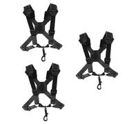 ibasenice 3pezzi Cinghia Per Saxofono Nero Comoda e Resistente Accessorio Per Tenore e Soprano Soluzione Per Comfort Durante Le Performance Musicali