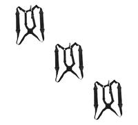 ibasenice 3pezzi Cintura Per Saxofono Doppia Spalla Nero Accessorio Confortevole Per La Pressione Al Collo Design Ergonomico Per Musicisti