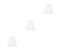 ibasenice 3pezzi Copertura Per Truss Rod Chitarra Metallo Accessorio Elegante e Leggero Per Chitarra Elettrica e Acustica Bianco