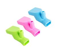 ibasenice 3pezzi Estensore Per Rubinetto Silicone Per Ragazzo Ragazza Facilita Lavaggio Delle Mani Compatibile Con Rubinetti Standard Colori Verde Blu e Rosa