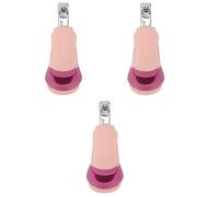 ibasenice 3pezzi Manicure Per Kit Unghiale Portatile Tagliaunghie e Pinzette e Facile Usare Per e Rosa