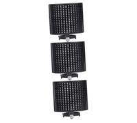 ibasenice 3pezzi Microfono Antivento Con Schermo Isolante Per Registrazione Pannello Assorbente Del Suono Per Microfoni Da Design Doppio Nero