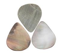 ibasenice 3pezzi Plettri Per Chitarra in Vera Plettri Per Ukulele Shell Tones Senza Segni o Graffi Per Chitarra e Ukulele