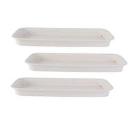 ibasenice 3pezzi Portavasi in Plastica per Vasi da Balcone Vasche per Acqua di Giardinaggio Base per Vaso da Fioriera Leggera