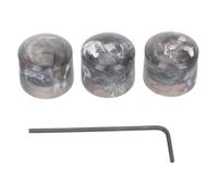 ibasenice 3sets Manopole Di Controllo Del Volume Per Chitarra Elettrica e Basso Manopole Regolabili Mica Nera Con Chiave Inclusa Accessori Per Strumenti Musicali Di Alta Durabilità
