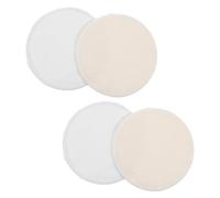 ibasenice 4 Coppette Assorbilatte Riutilizzabili in Bamboo Traspiranti Morbide e Assorbenti Antiperdita per Allattamento Lavabili e Leggere per