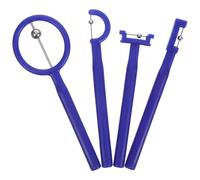 ibasenice 4 pezzi Allenatore Muscolare Lingua per Terapia del Linguaggio Dispositivo Portatile in Plastica e Acciaio Inossidabile per Riabilitazione Orale e Allenamento Punta Lingua