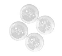 ibasenice 4 Pezzi Baoding Balls Cristallo Trasparenti per Stimolazione e Allenamento Mani Palline Cinesi per Relax Riabilitazione Potenziamento e Sollievo Stress Strumento Terapia Mano