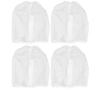 ibasenice 4 pezzi Cappuccio protettivo per il viso per il trucco: Maschera protettiva per il viso in tessuto non tessuto traspirante per trucco, ideale per donna, per matrimoni, colore nero