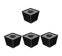 ibasenice 4 Pezzi Copertura Per Microfono Cubo Mini Mic Flag Station Per Logo Per Interviste