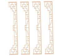 ibasenice 4 Pezzi di costruzione sospeso decorazione delle bambole mini mobili per casa delle bambole kit mini casa materiali per la costruzione di case delle bambole Di legno Beige