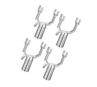 ibasenice 4 Pezzi Forca di Sostegno per Alberi da frutto Rami stampella di Sostegno del Ramo di Un Albero in Piedi Supporti stabilizzatore Supporto della filiale Kit Lega di Alluminio Silver