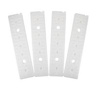 ibasenice 4 Pezzi Ice Pack Refrigerante Industriale in Plastico Bianco, Riutilizzabile, per Alimenti e Coolers, per Catena del Freddo, Magazzino e Controllo Temperatura in Officina