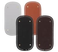 ibasenice 4 Pezzi Inserto Base Borsa in Pu, Inserto per Base Borsa Rettangolare, Leggero e Portatile, per Tote Bag Making e DIY, Accessori per Borse Uncinetto