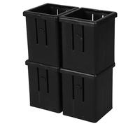 ibasenice 4 Pezzi Manicotto Cavo Interno per Tubi 50mm-40mm in Pp Pa Nero