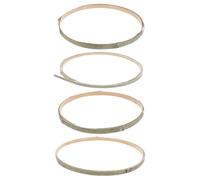 ibasenice 4 Pezzi Materiale per Intreccio in Rattan, Strisce di Bambù per Cesteria, da 3 Metri, per Realizzazione e Restauro Sedie e Mobili in Vimini, per Celebrazioni