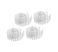 ibasenice 4 Pezzi Mini Recinzione Decorativa Legno per delle Fate da Flessibile e Facile da per Decorazioni Diy e Terrari