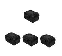 ibasenice 4 Pz piccola valigia da viaggio valigetta degli attrezzi organizzatore della cassetta degli attrezzi valigetta portautensili multiuso pp Black