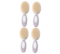 ibasenice 4 Pz Set Di Shampoo Per Bambini Spazzola Per Neonato Pettini Per Bambini Spazzola Per Naturali Morbido Bambino Che Fa i Primi Passi Spazzola Di Setole Lana