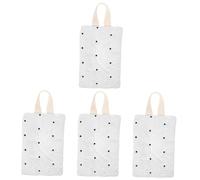 ibasenice 4 Salviette Riutilizzabili Porta Fazzoletti Per Auto Dispenser Per Salviette Per Neonati Facile Da Aprire Sacchetto Per Fazzoletti Bagnati in Cotone Robusto
