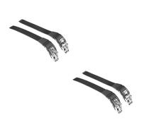 ibasenice 4 Set Fibbia di Skate Pattini a rulli Scarpe da Skate Accessori Pattinare Cinturino da Skate Adulti Fibbia per Pattini sostituibile Fibbie di Fissaggio Cinghie Ferro da Stiro Nero