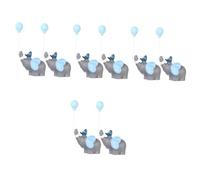 ibasenice 4 Set Ornamenti Per Bambole Di Elefanti Compleanno Arredamento Nozze Figurina Decorazione Da Tavolo Con Mini Elefante Statuette Di Elefanti in Resina 2 Pezzi * 4