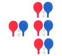 ibasenice 4 Set Racchette Pong con Palline Allenamento Kit Completo per Praticare e Migliorare Abilità Tennis Tavolo per Principianti e All