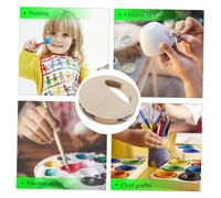 ibasenice 4 Sonagli in Legno Grezzo per Ragazzo Kit DIY per Pittura e Creatività Strumento Montessori per Sviluppo Sensoriale e Motricità Fine