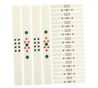 ibasenice 44 Pezzi Accessori Da Tavolo Mahjong Bastoncini Per Strumenti Mahjong Bastoncini Per Scommesse Per i Giochi Cinesi Giochi Da Tavolo Cinesi Plastica Nero