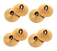 ibasenice 4paia Cymbali Rame Per Dita Strumento Musicale Per Danza Del Ventre Con Elastico Da Effetto Sonoro Intenso e Design Elegante Per Spettacoli e Performance Teatrali
