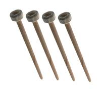 ibasenice 4pezzi Bacchette Per Batteria in Legno Con Manico Comodo Per Gong e Percussioni Per Principianti e Performance Live